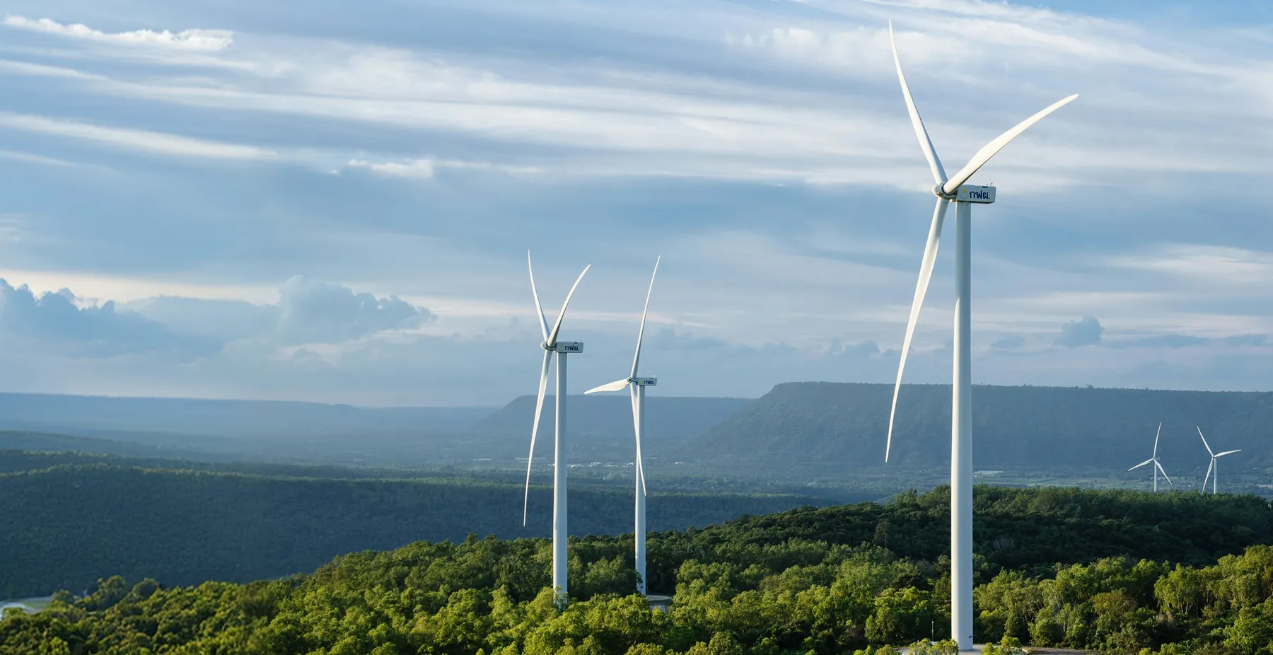 Wind turbine at a plant monitored with Rook SCADA